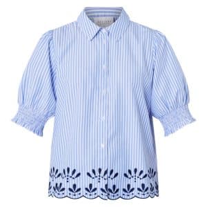 Sisters Point - Skjorte - ISOLA-SS3 - Stripe/Navy