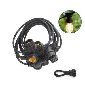 LED LYSKÆDE01 - 10*E27 FATNINGER - 6,5M