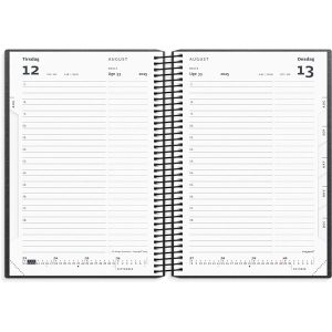 Mayland Studie Stor dagkalender sort karton 2025/2026
